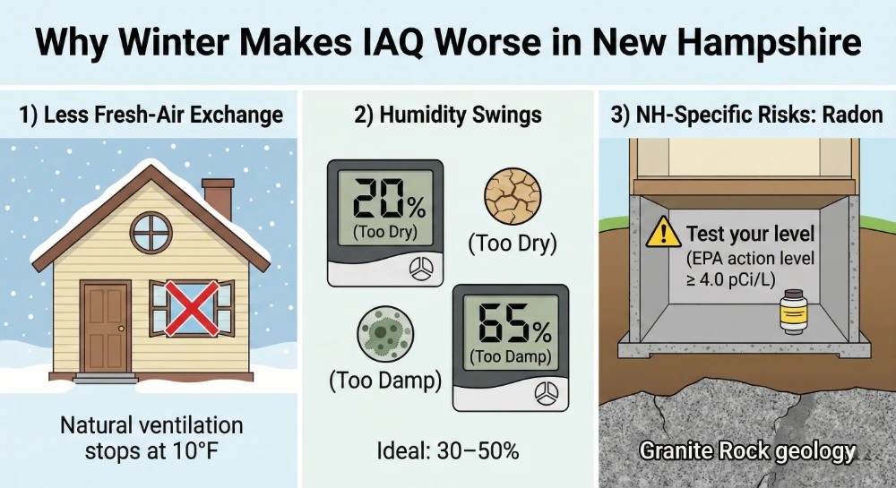 why winter can make a stuffy house