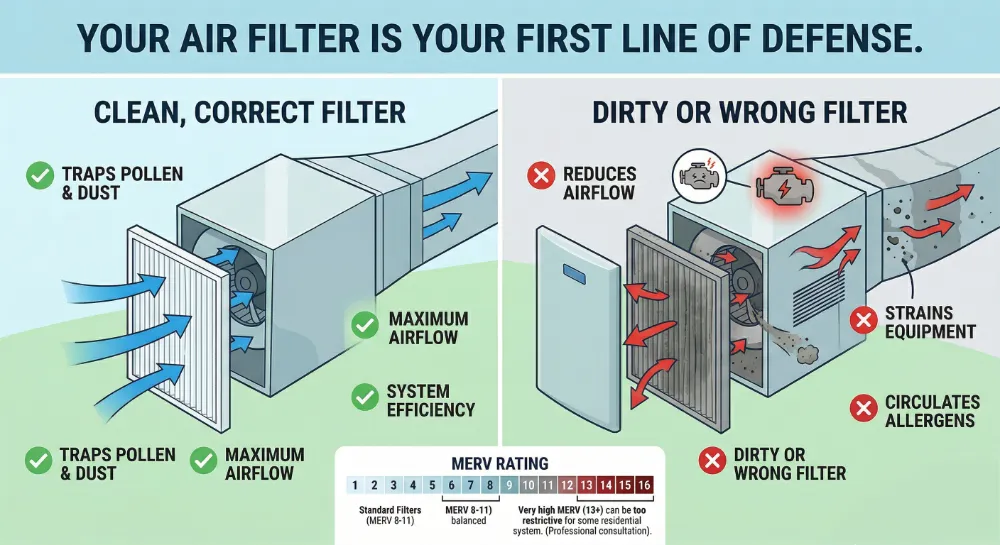 air filters matter a lot in the sping