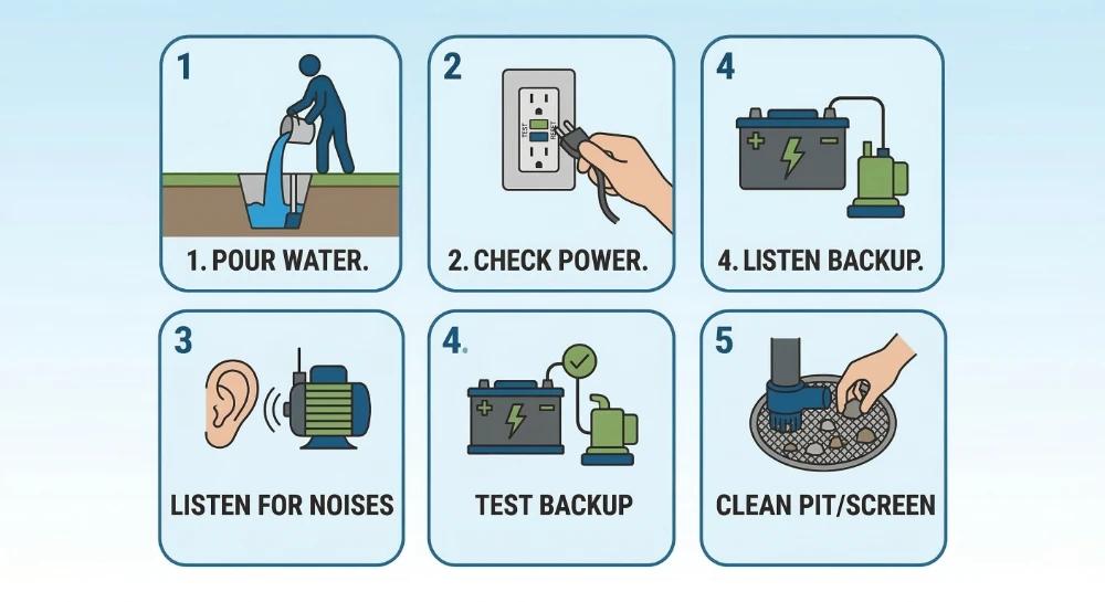 sump pump inspections