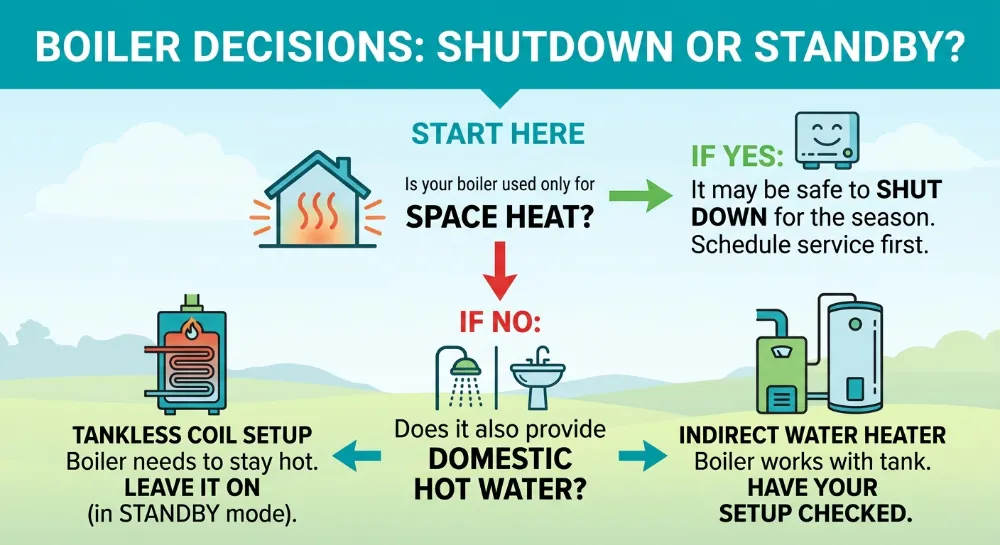 boiler decisions shutdown or standby