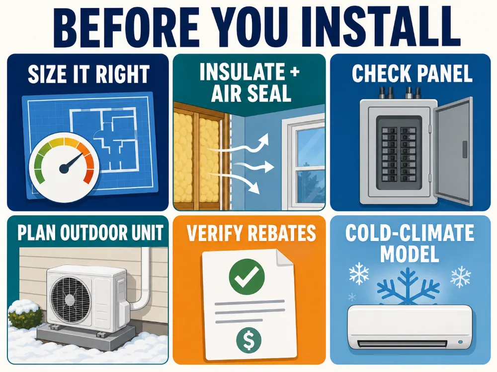 Before you install mini-split in older home